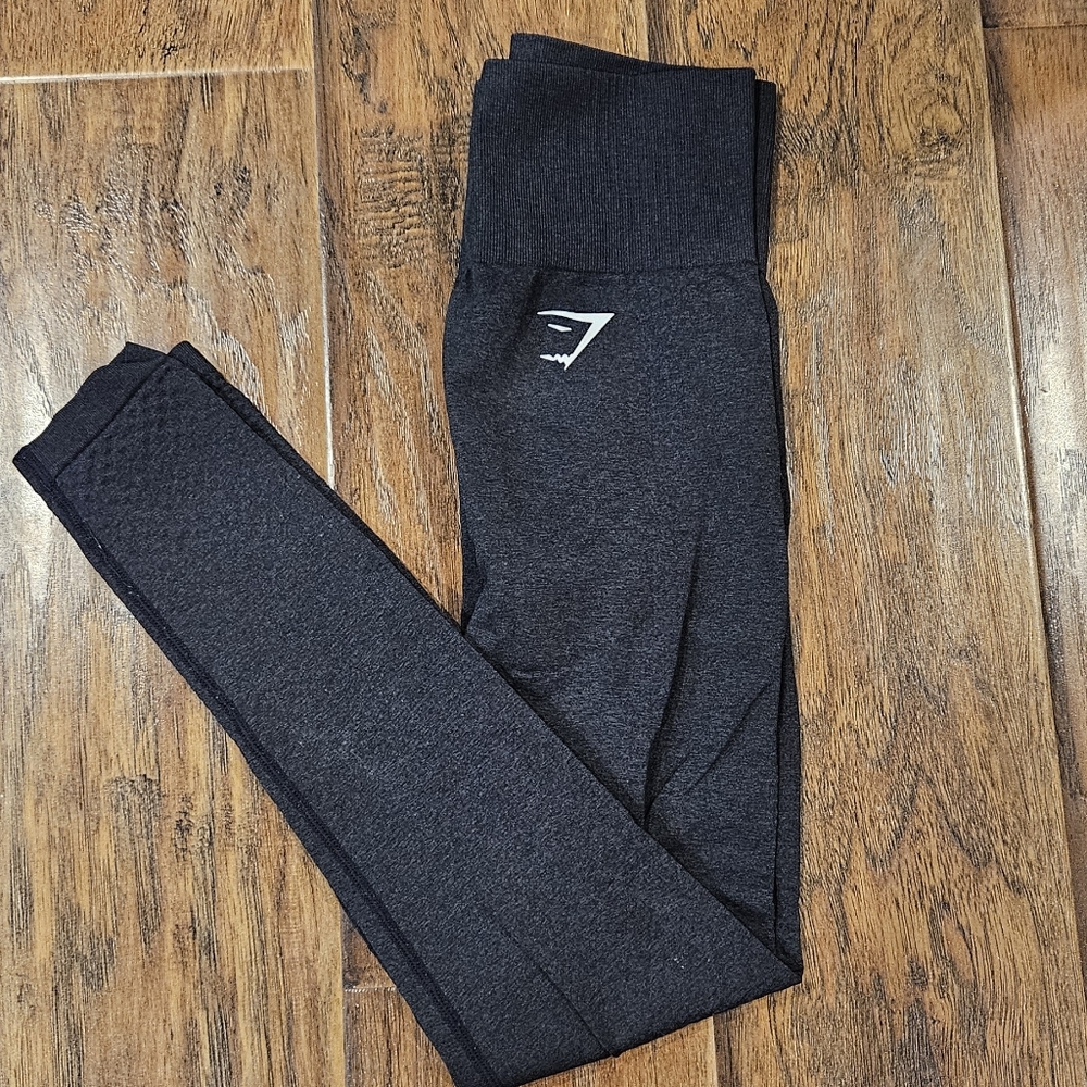 Gymshark Black Heather High-Waisted Leggings